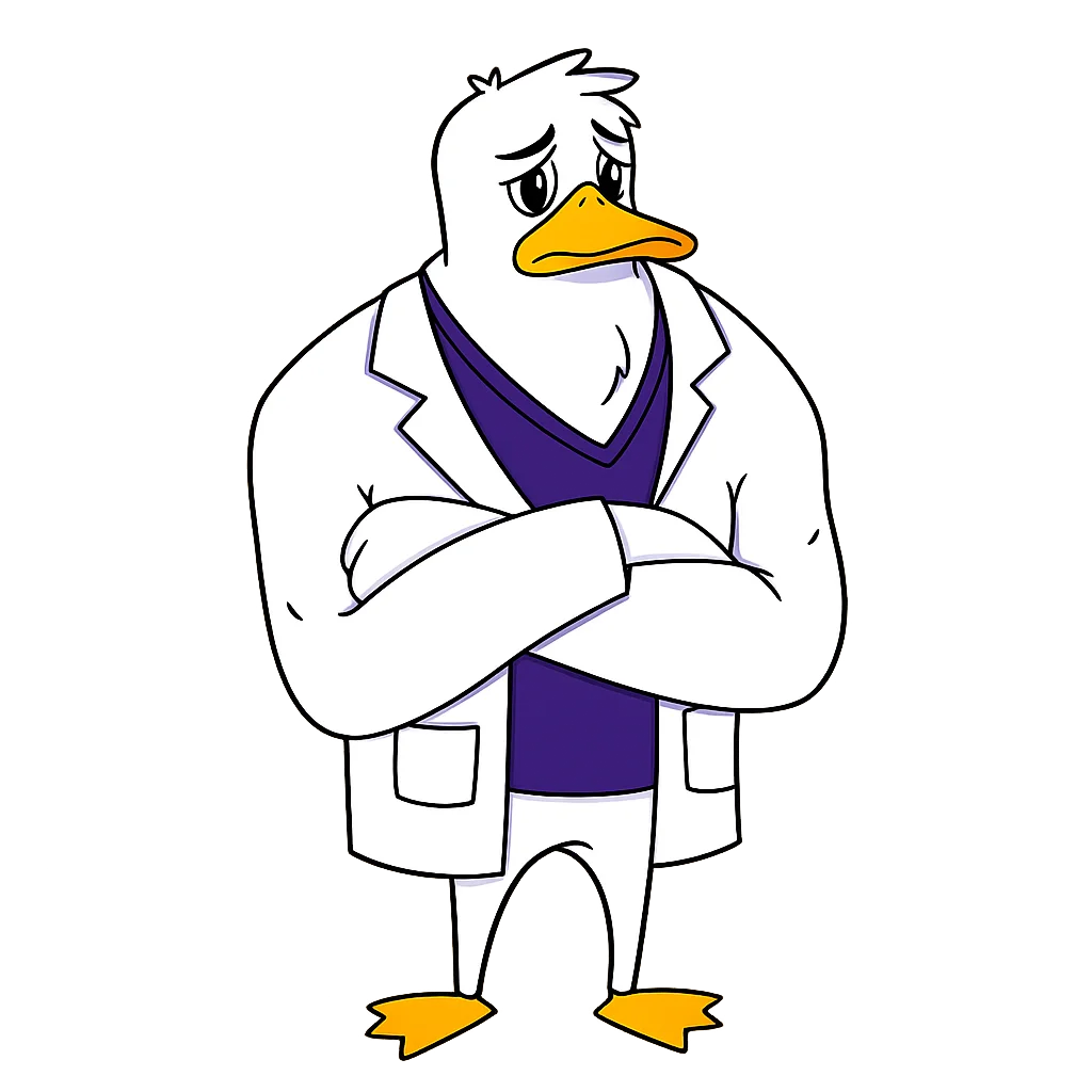 Dr. Duck triste